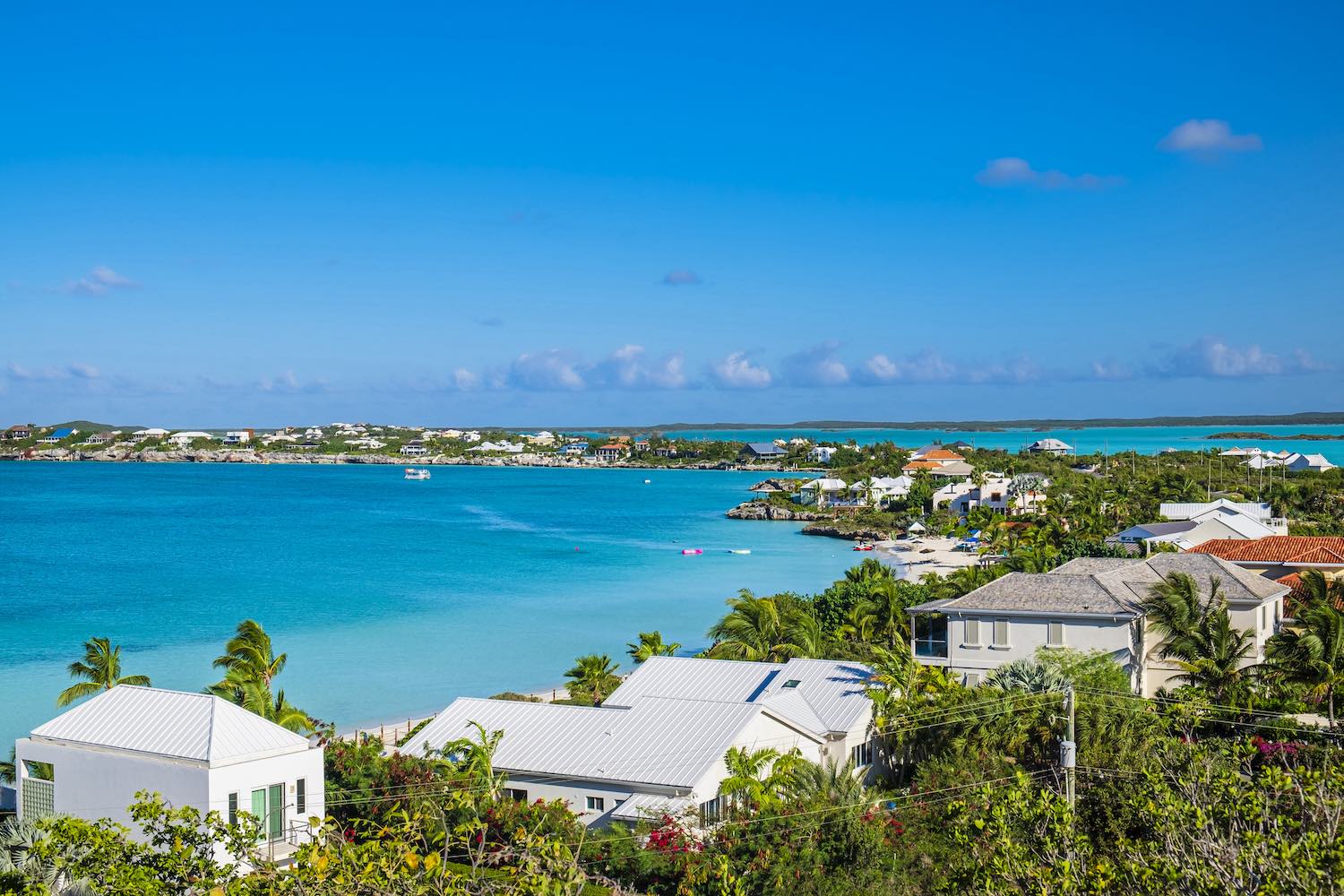 View From Sapodilla Bay Hill Historical Site In Turks and Caicos