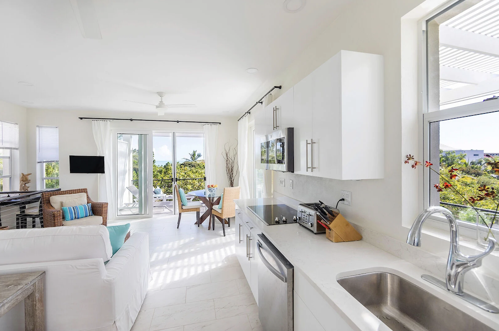 Interior of villa in Turks and Caicos